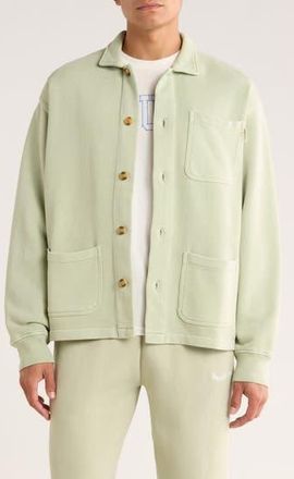 Museum of Peace and Quiet Wordmark Terry Chore Coat in Sage at Nordstrom Rack, Size X-Large