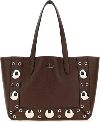 Valentino Garavani Brown Nellcote Small Tote