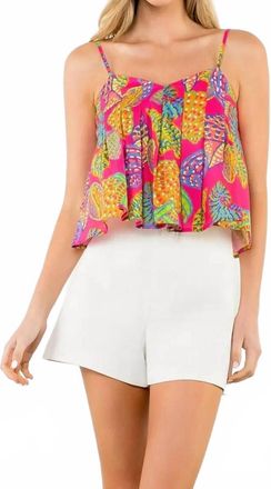 THML Clothing Felicity Pull-On Tank Top In Pink