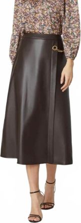 Shoshanna Trinity Skirt In Chocolate
