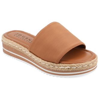 Journee Collection Women & apos;s Rosey Medium and Wide Width Espadrille Sandals