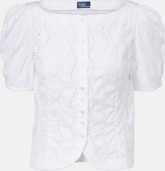 Polo Ralph Lauren Broderie anglaise cotton top