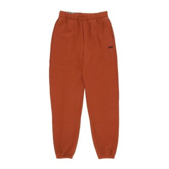 Vans Comfortabele Fleece Trainingsbroeken Tracksuit Gingerbread - Dames - Sweatpants - Bruin - M - Katoen - Broeken