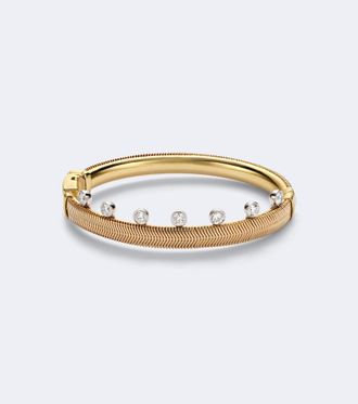 Nikos Koulis Pulsera Feelings de oro de 18 ct y esmalte negro con diamantes