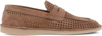 Dolce & Gabbana New Florio Loafers - Heren - Loafers - Bruin - 42 EU - Leer - Schoenen