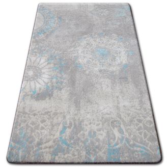 RugsX Alfombra Acr&iacute;lica Patara 0129 Color Blanco Arena/turquesa Grey 240x350 Cm