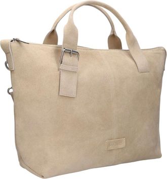 Shabbies Amsterdam Tassen, Dames, Beige, ONE Size, Katoen, Essie Laptop Handtas