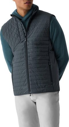 Greyson Yukon Ultralight Hybrid Quilted Puffer Vest in Anthracite at Nordstrom, Size Medium