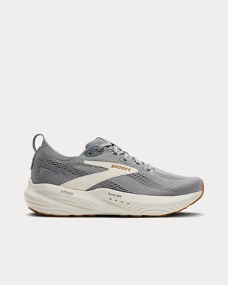 Brooks Mens Glycerin 22 Running Shoes In Primer Grey Honey Ginger