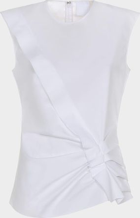 Mantù Gathered Ruffle Cotton Top