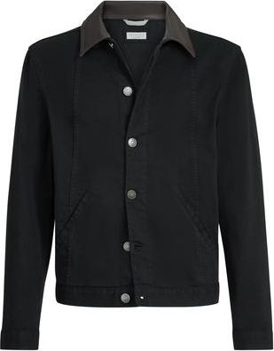 Brunello Cucinelli Garment-dyed outerwear jacket in Black at Nordstrom, Size 52 It