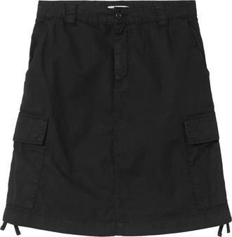 Carhartt Work in Progress Cargo Stijl Zwarte Rok - Dames - Korte rokken - Zwart - S - Katoen - Rokken