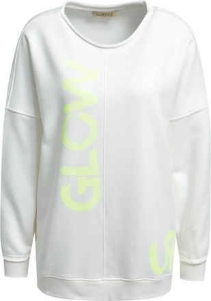Smith & Soul Sweatshirt SMITH & SOUL, Damen, Gr. XXL, neon gelb, Sweatware, Obermaterial: 70% Baumwolle, 20% Modal, 10% Polyester, bedruckt, oversize h&uuml;ftbedeckend