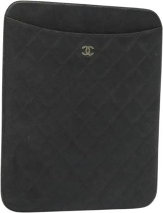 Chanel Pre-owned Accessories, female, Black, Size: ONE SIZE Pre-owned Leather Home-Office Accessory