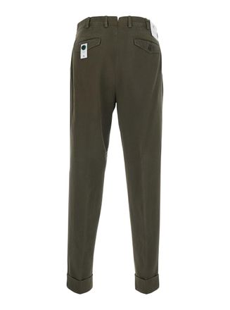 Pantaloni Torino Mens Trousers Brown Tech Fabric