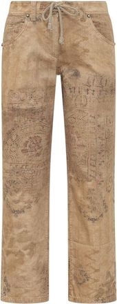 Isabel Marant Brown Straight Flat Front Pants