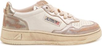 Autry Beige Logo Sneakers