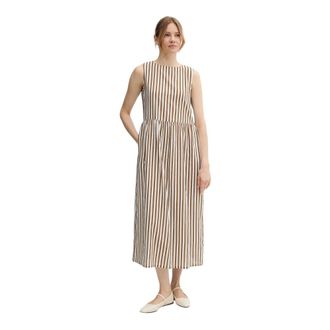 Benetton Dames, Jurken, Bruin, Maat: XS Linnen