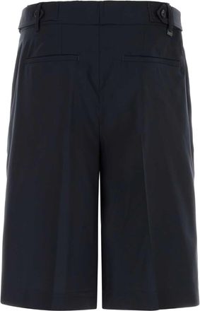 Pantaloni Torino Mens Virgin Wool Bermuda Shorts Navy Bermudas