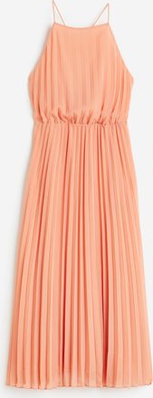 H&M Plissiertes Kleid - Orange