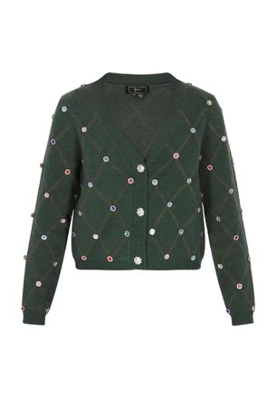 Faina Vest Dames donkergroen