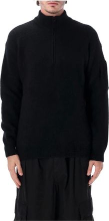 C.P. Company Maglione con zip corta - - Knitwear - Uomo - Nero - M