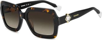 Missoni Havana Zonnebril Bruine Gradi&euml;nt Lenzen - unisex - Zonnebrillen - Bruin - 55 MM - Accessoires