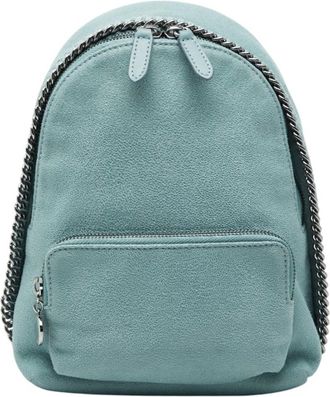 Stella McCartney Stella Mccartney Blue Suede Backpack (Pre-Owned)