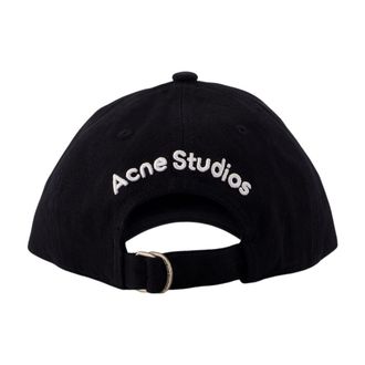 Acne Studios C40478-900 Cotton Baseball Cap - Black