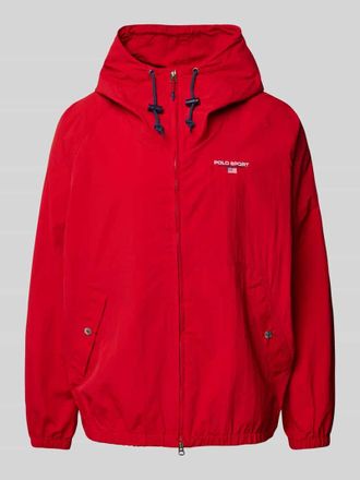 Ralph Lauren Windbreaker mit Label-Stitching in Rot, Gr&ouml;&szlig;e XS