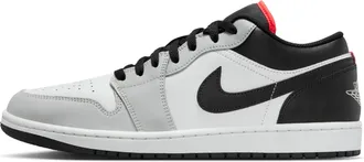 Nike Jordan Mens Air Jordan 1 Low Shoes in Grey | 553558-045