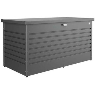 BIOHORT Baule da esterno 160 grigio scuro metallizzato