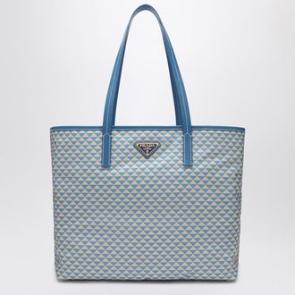 Prada Light blue bag in printed Re-Nylon