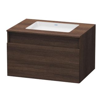 Duravit Duravit Durastyle Mueble Bajo Pared 6883, 1 Caj&oacute;n, Para Lavabo Empotrado Desde Abajo, 800mm, Color (frente/cuerpo): Casta&ntilde;o Oscuro - Ds688305353