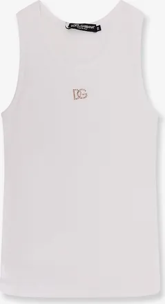 Dolce & Gabbana Top in cotone a coste - DOLCE & GABBANA - gender_Woman