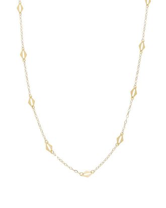 Italian Gold, Inc 10K Diamond Shape Station Necklace