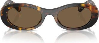 Miu Miu Sunglasses, female, Brown, Size: 50 MM MU 06Zs Sunglasses
