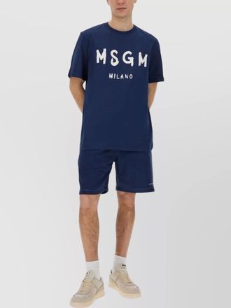 Msgm cotton regular-fit deck shorts