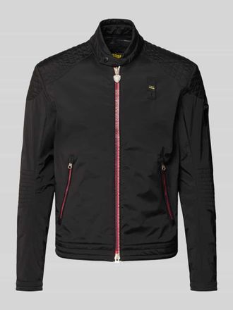 Blauer Jacke mit Zweiwege-Rei&szlig;verschluss Modell Thayer in Black, Gr&ouml;&szlig;e XXXL