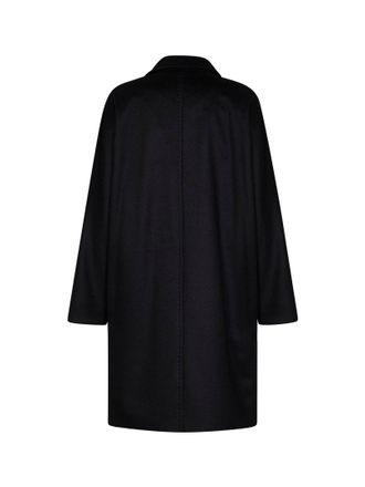 Max Mara Womens Coat Mstmastro Black Virgin Wool