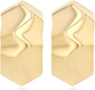 Lizzie Mandler 18K Yellow Gold Liquid Huggie Earrings - Womens - 18kt Yellow Gold