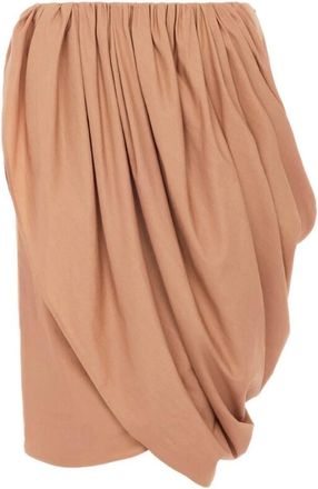 Chlo&eacute; Rokken, Dames, Bruin, M, Katoen, Katoenen Popeline Wikkelrok