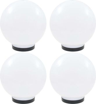 vidaXL Vidaxl - L&aacute;mparas De Bola Led 4 Unidades Esf&eacute;ricas Pmma 25 Cm
