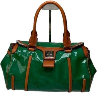 Celine Pre-owned Handbags, female, Green, Size: ONE SIZE Pre-owned Vintage Handbag