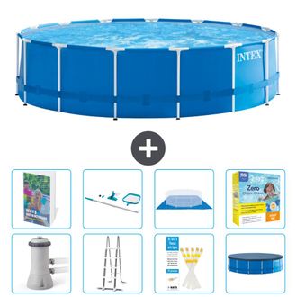 Intex Piscina Con Estructura Redonda - 457x122 Cm - 9-piezas S550