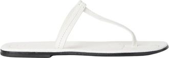 Toteme T-Strap Sandalen - Dames - Slippers - Wit - 36 EU - Leer - Schoenen