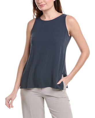 Eileen Fisher Eileen Fisher Petite Georgette Crepe Silk Tank