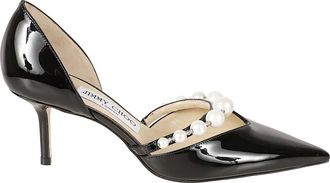 Jimmy Choo London Schoenen, Dames, Zwart, 38 EU, Leer, Aurelie 65 Pointed Pump