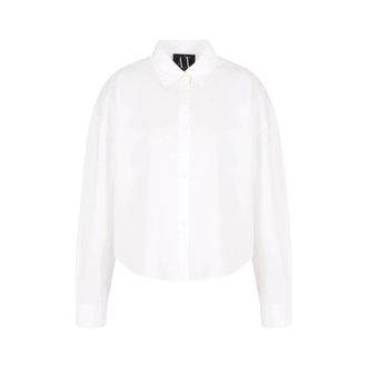 A|X Armani Exchange Shirts, female, White, Size: XS White Womens Shirt Slim Fit