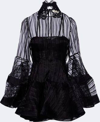 Zimmermann Valiant Lantern silk organza minidress
